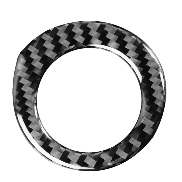 Car Carbon Fiber Ignition Key Ring Decorative Sticker for Toyota Corolla / Levin 2014-2018, Left and Right Drive Universal