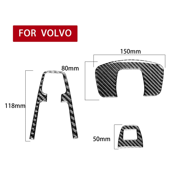 Car Carbon Fiber Reading Light A Decorative Sticker for Volvo XC90 2003-2014, Left and Right Drive Universal