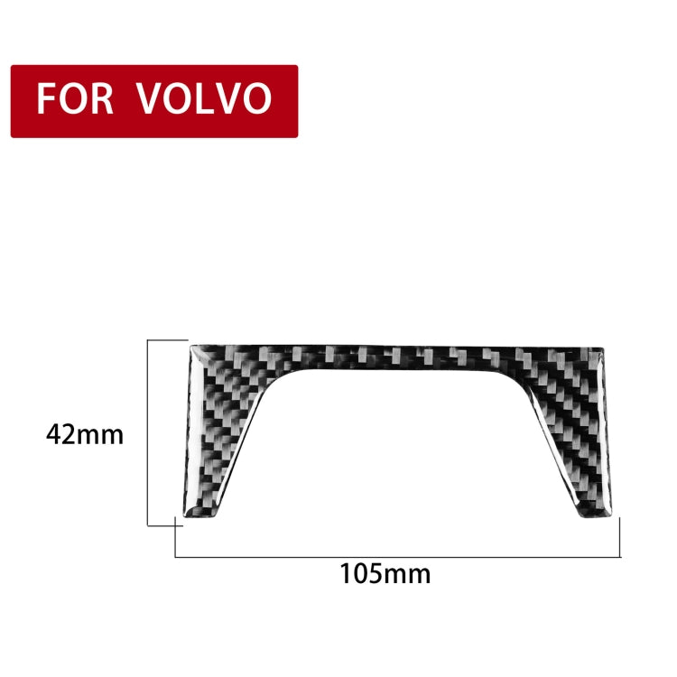 Car Carbon Fiber Rear Control Panel Decorative Sticker for Volvo XC90 2003-2014, Left and Right Drive Universal