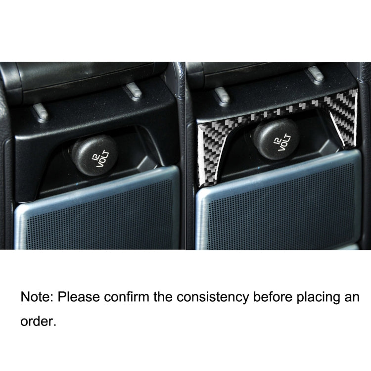 Car Carbon Fiber Rear Control Panel Decorative Sticker for Volvo XC90 2003-2014, Left and Right Drive Universal