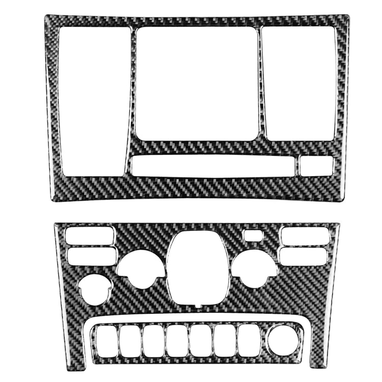 Car Carbon Fiber Control Panel Set B Decorative Sticker for Volvo XC90 2003-2014, Left and Right Drive Universal
