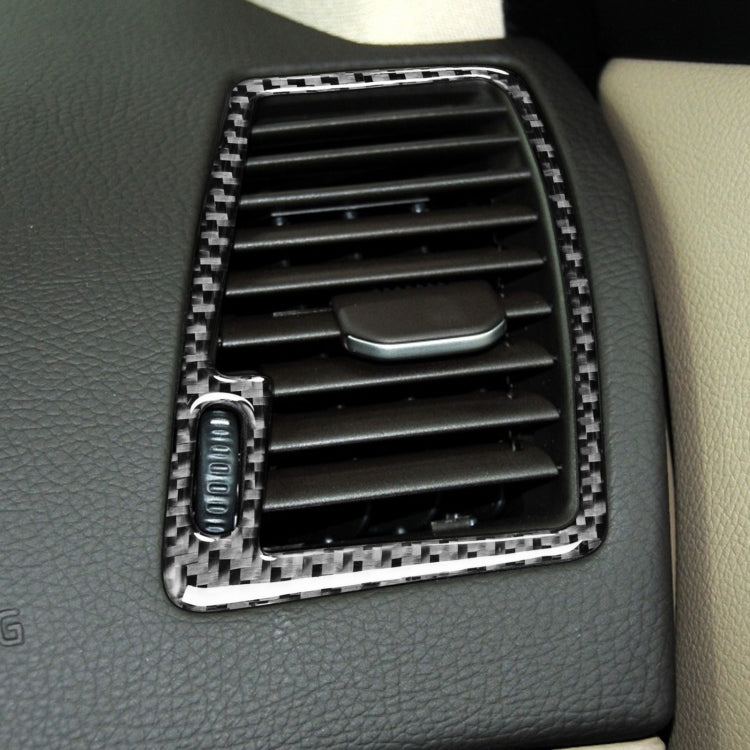 Car Carbon Fiber Two Sides Air Outlet Decorative Sticker for Volvo XC90 2003-2014, Left and Right Drive Universal