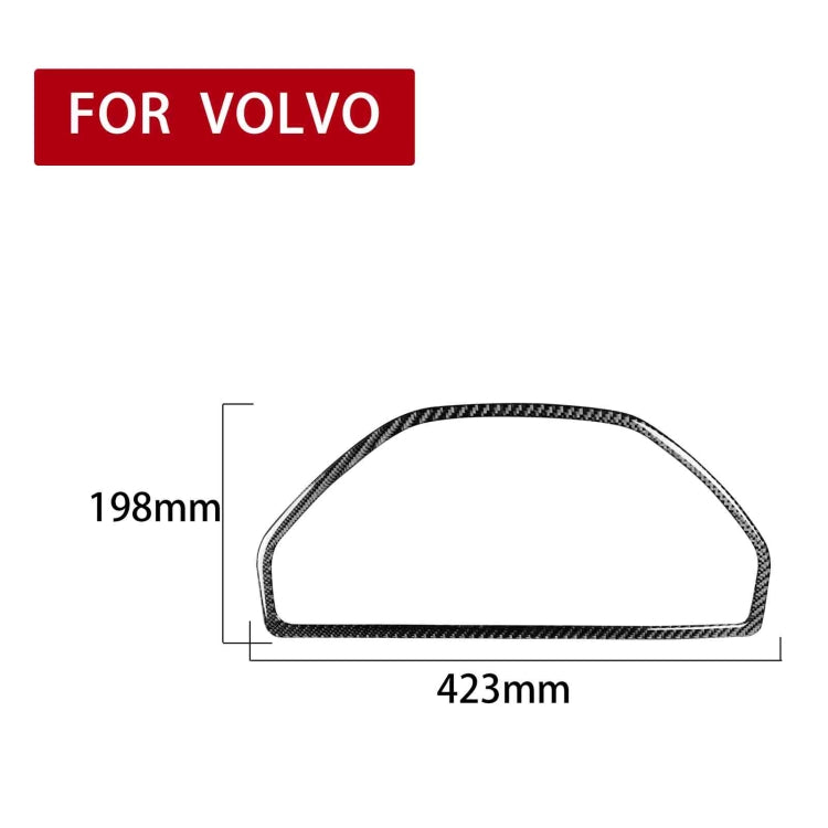 Car Carbon Fiber Speedometer Decorative Sticker for Volvo XC90 2003-2014, Left and Right Drive Universal