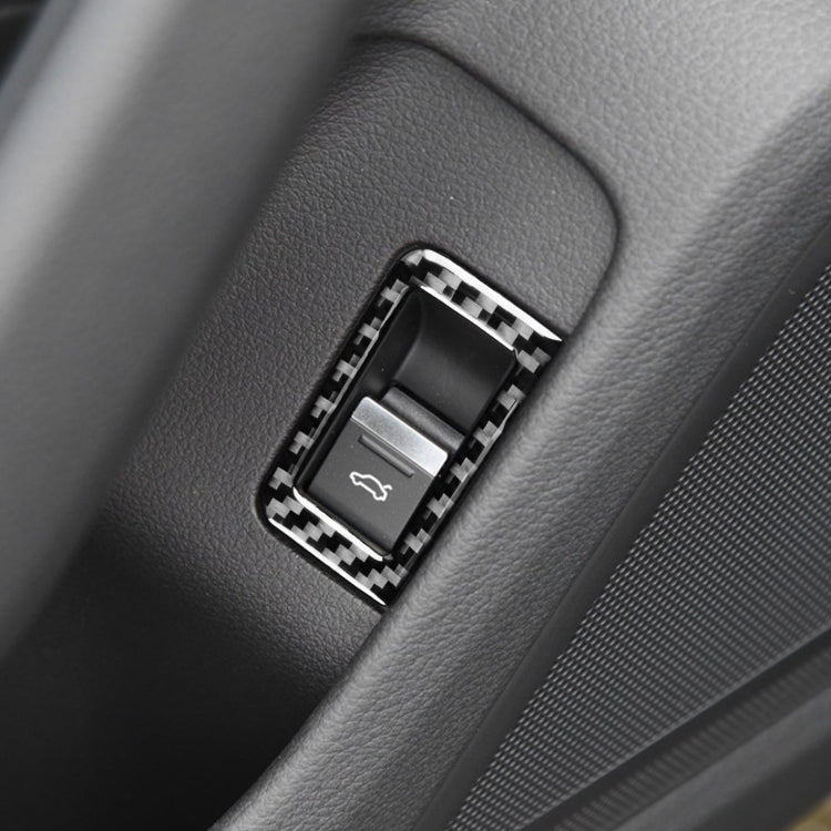 Car Carbon Fiber Trunk Switch Sticker for Audi A6L / A7 2019-, Left and Right Drive Universal