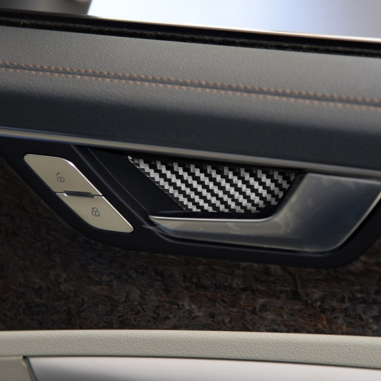 Car Carbon Fiber Inner Door Bowl Decorative Sticker for Audi A6L / A7 2019-, Left and Right Drive Universal