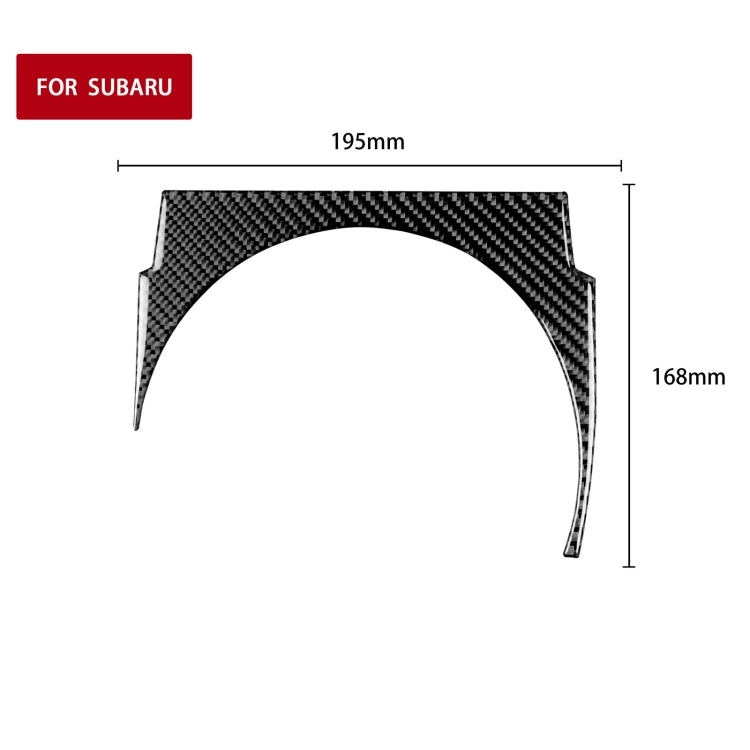 Car Carbon Fiber Gear Decorative Sticker for Subaru BRZ / Toyota 86 2017-2019, Right Drive