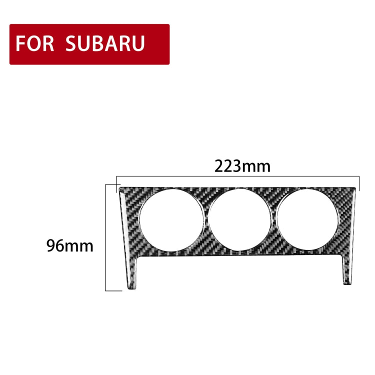 Car Carbon Fiber Air Conditioning Button A Decorative Sticker for Subaru BRZ / Toyota 86 2017-2019, Left and Right Drive Universal