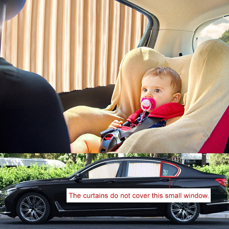 2 PCS Car Auto Sunshade Curtains Windshield Cover for the Rear Seat