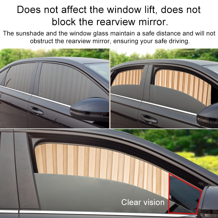 4 in 1 Car Auto Sunshade Curtains Windshield Cover Set