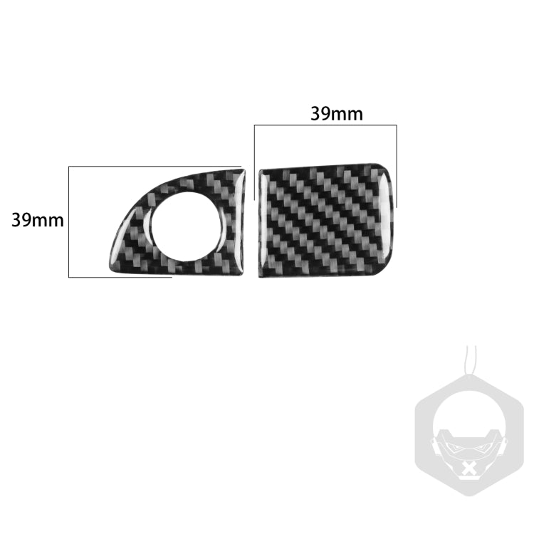 Carbon Fiber Car Co-pilot Storage Handle Decorative Sticker for Dodge Challenger 2015 to Now, Left Driving