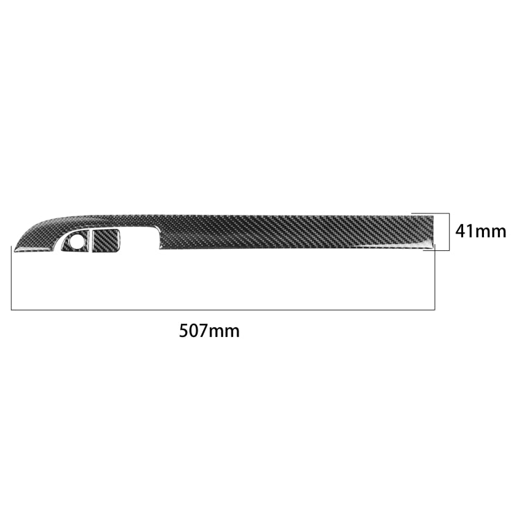 Carbon Fiber Car Co-pilot Storage Box Set Decorative Sticker for Dodge Challenger 2015 to Now, Left Driving, Co-pilot Storage Box Set
