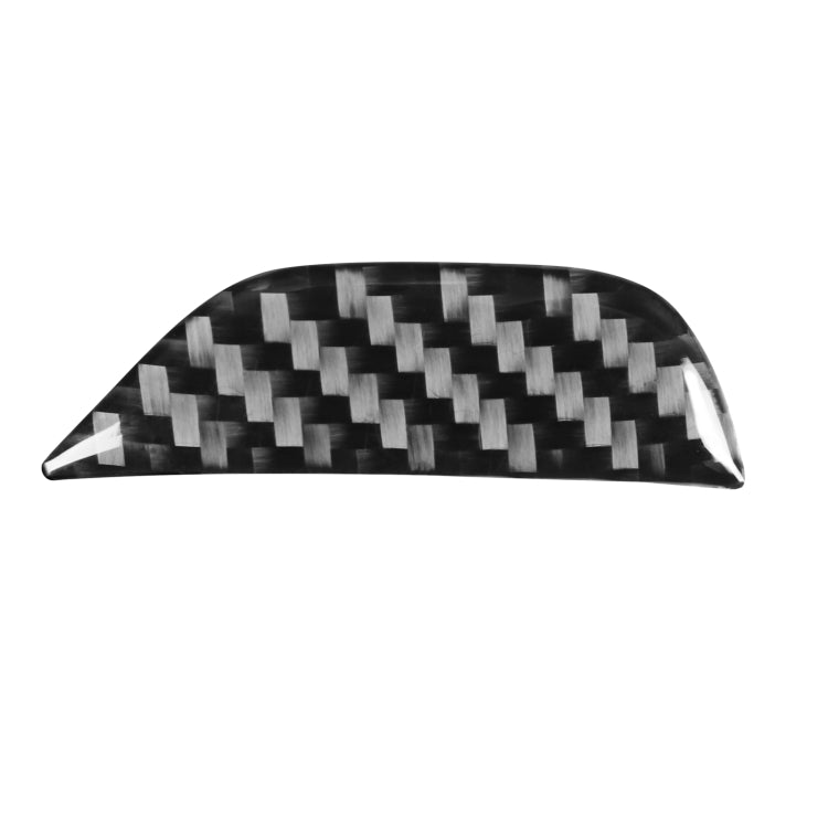 Carbon Fiber Car Central Control Armrest Storage Button Decorative Sticker for Dodge Challenger 2015 to Now, Left Driving