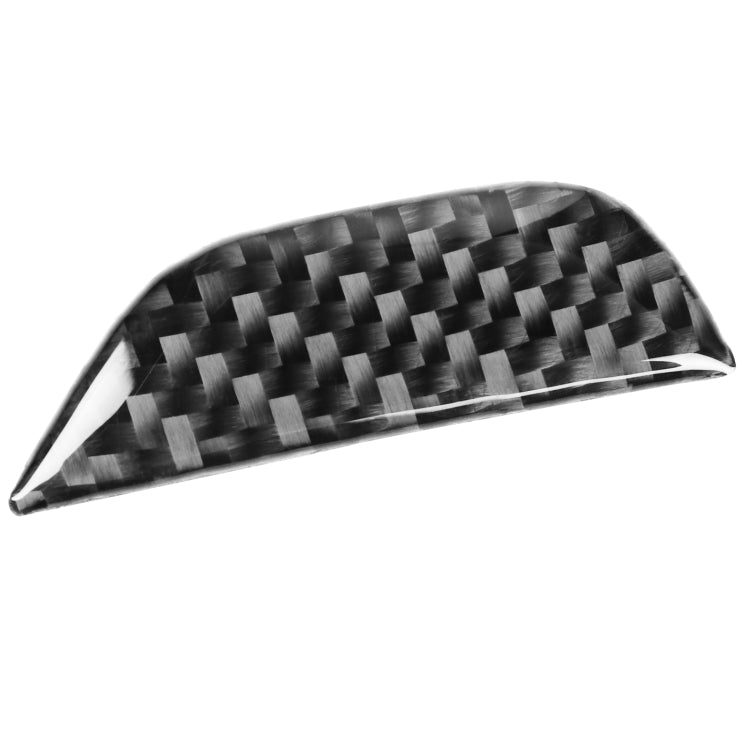 Carbon Fiber Car Central Control Armrest Storage Button Decorative Sticker for Dodge Challenger 2015 to Now, Left Driving