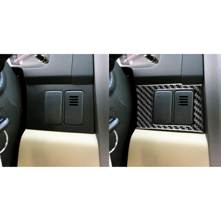 2 PCS / Set Carbon Fiber Car Central Control Card Box Panel Decorative Sticker for Honda CRV 2007-2011,Left Drive