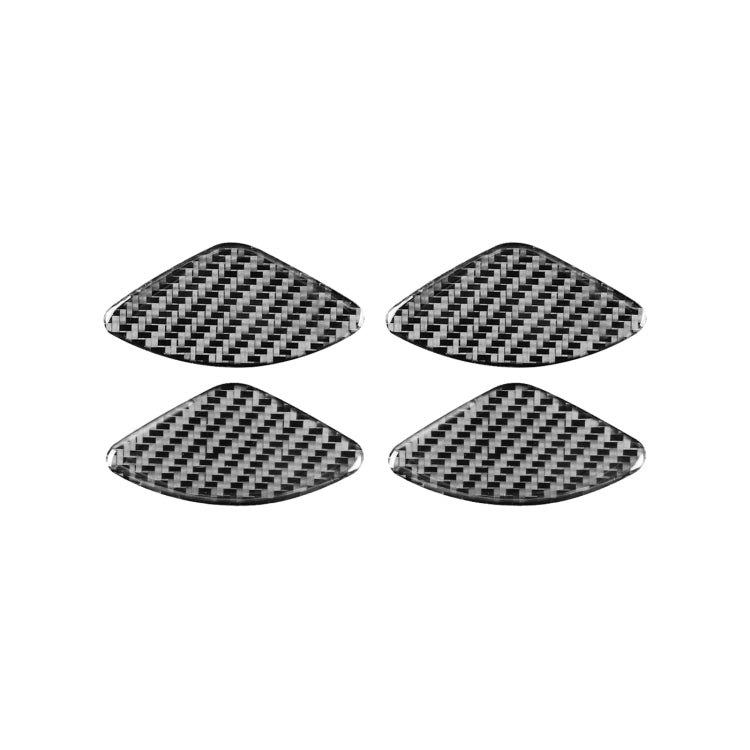 4 PCS / Set Carbon Fiber Car Inner Door Bowl Patch Decorative Sticker for Honda CRV 2007-2011,Left and Right Drive Universal