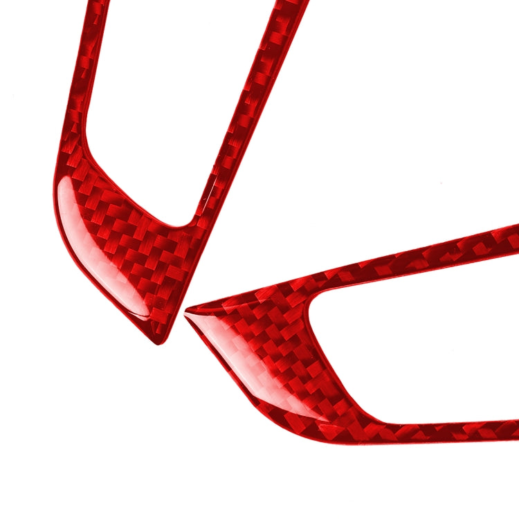 2 PCS / Set Carbon Fiber Car Steering Wheel Button Panel Decorative Sticker for Alfa Romeo Giulia 2017-2019,Left and Right Drive Universal