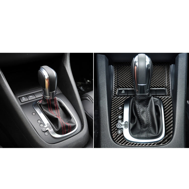 Carbon Fiber Car Ashtray Panel Decorative Sticker for Volkswagen Golf 6 2008-2012