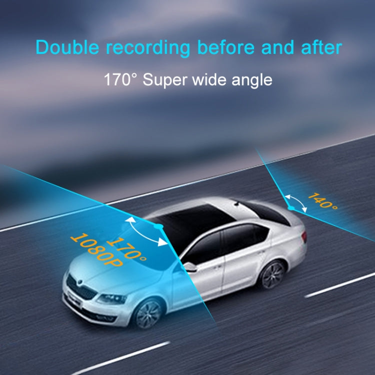 F9 Car Front and Rear Dual Camera HD Infrared Night Vision Car Driving Recorder