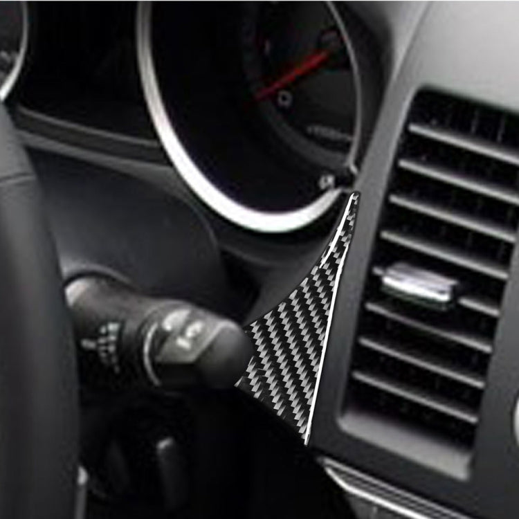 Car Carbon Fiber Right Speedometer Decorative Sticker for Mitsubishi Lancer EVO 2008-2016, Left Drive