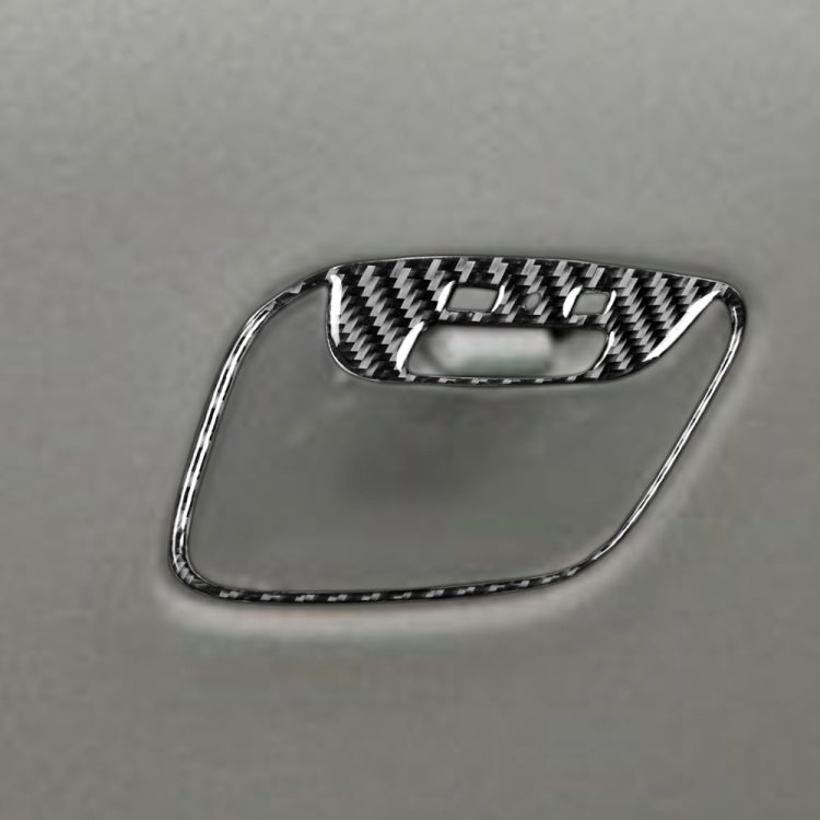 Car Carbon Fiber Rear Roof Reading Light Decorative Sticker for Mitsubishi Lancer EVO 2008-2015, Left and Right Drive Universal