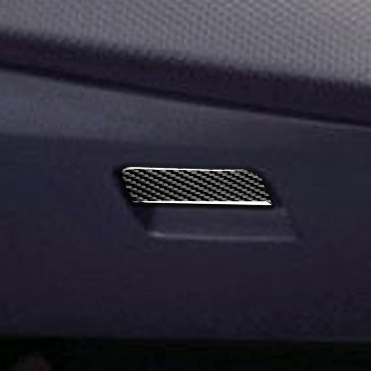 Car Carbon Fiber Passenger Side Storage Box Decorative Sticker for Mitsubishi Lancer EVO 2008-2015, Left and Right Drive Universal