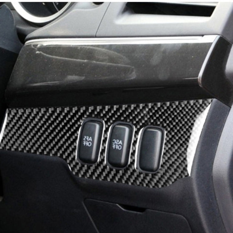 Car Carbon Fiber Dimming Control Panel Decorative Sticker for Mitsubishi Lancer EVO 2008-2015, Right Drive