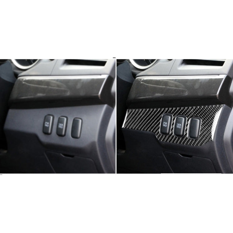 Car Carbon Fiber Dimming Control Panel Decorative Sticker for Mitsubishi Lancer EVO 2008-2015, Right Drive