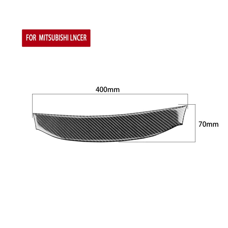 Car Carbon Fiber Navigation System Cover Decorative Sticker for Mitsubishi Lancer EVO 2008-2015, Left and Right Drive Universal