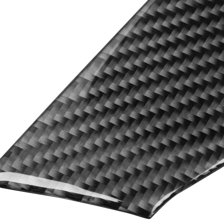 Car Carbon Fiber Navigation System Cover Decorative Sticker for Mitsubishi Lancer EVO 2008-2015, Left and Right Drive Universal