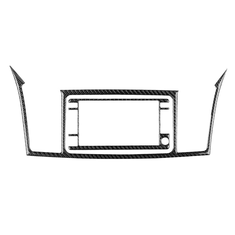 2 PCS Car Carbon Fiber Navigation System Display Decorative Sticker for Mitsubishi Lancer EVO 2008-2015, Left and Right Drive Universal