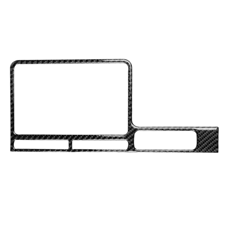 Car Carbon Fiber Navigation Display Frame Decorative Sticker for Nissan GTR R35 2008-2016, Right Drive