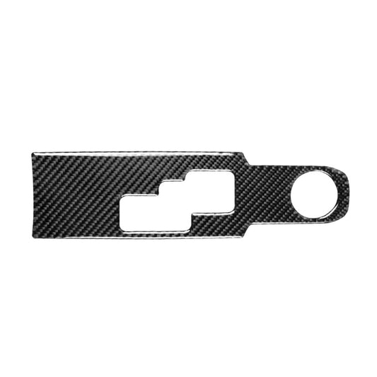 Car Carbon Fiber Gear Shift Panel Decorative Sticker for Nissan GTR R35 2008-2016, Left and Right Drive Universal