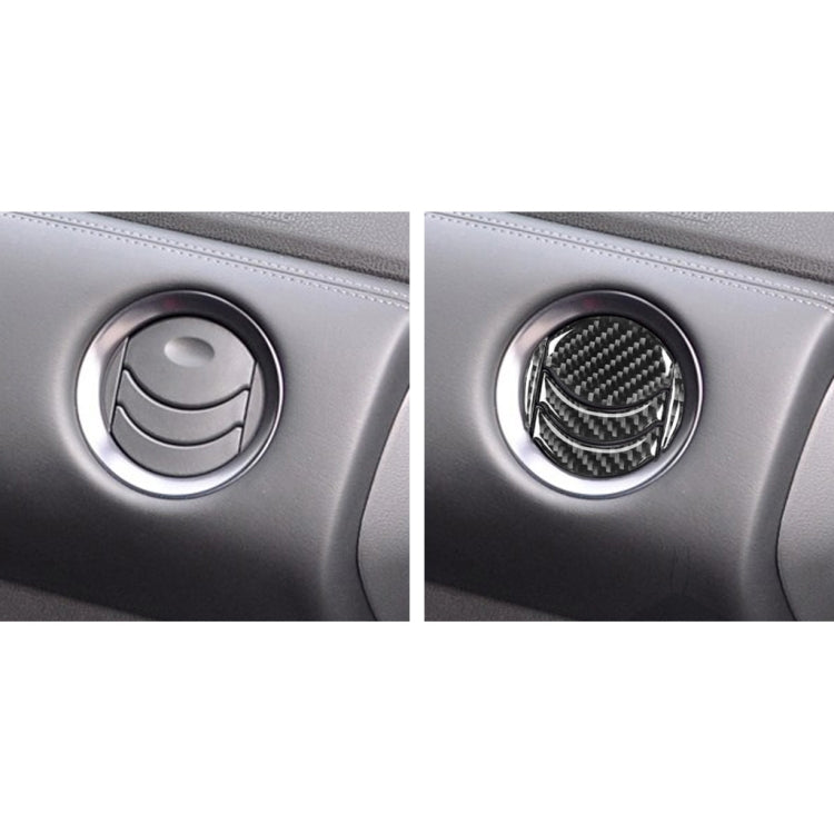 20 PCS Car Carbon Fiber Central Air Outlet Decorative Sticker for Nissan GTR R35 2008-2016, Left and Right Drive Universal