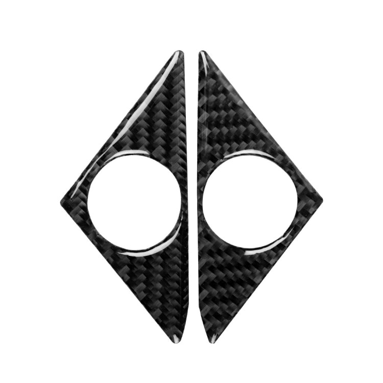 2 PCS Car Carbon Fiber Door Horn Decorative Sticker for Nissan GTR R35 2008-2020, Left and Right Drive Universal