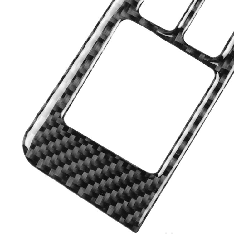 2 PCS Car Carbon Fiber Window Lift Defogger Button Decorative Sticker for Nissan GTR R35 2008-2016, Left Drive