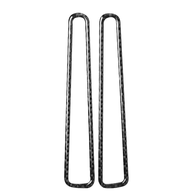 2 PCS Car Carbon Fiber Defogging of Window Air Outlet Decorative Sticker for Nissan GTR R35 2008-2020, Left and Right Drive Universal