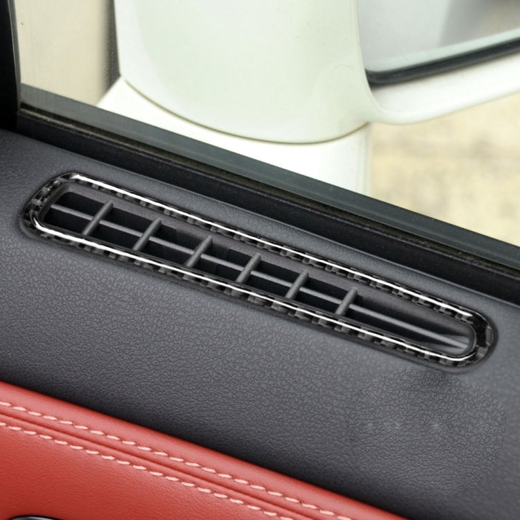 2 PCS Car Carbon Fiber Defogging of Window Air Outlet Decorative Sticker for Nissan GTR R35 2008-2020, Left and Right Drive Universal