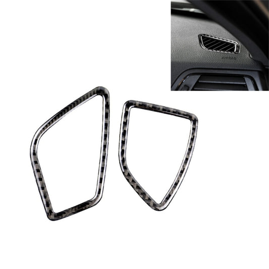 Carbon Fiber Car Instrument Air Outlet Decorative Sticker for BMW (F30) 2013-2018 / (F34) 2013-2017, Sutible for Left Driving