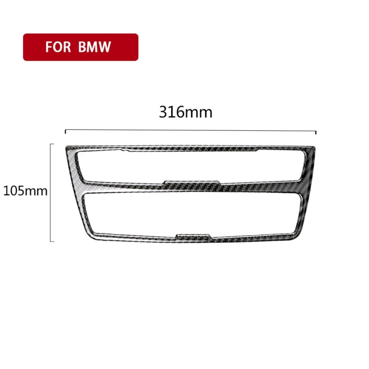 Carbon Fiber Car CD Panel Decorative Sticker for BMW (F30) 2013-2015 / (F34) 2013-2016