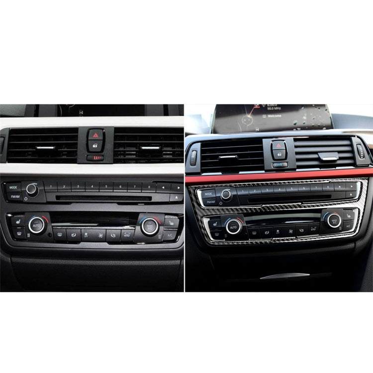 Carbon Fiber Car CD Panel Decorative Sticker for BMW (F30) 2013-2015 / (F34) 2013-2016