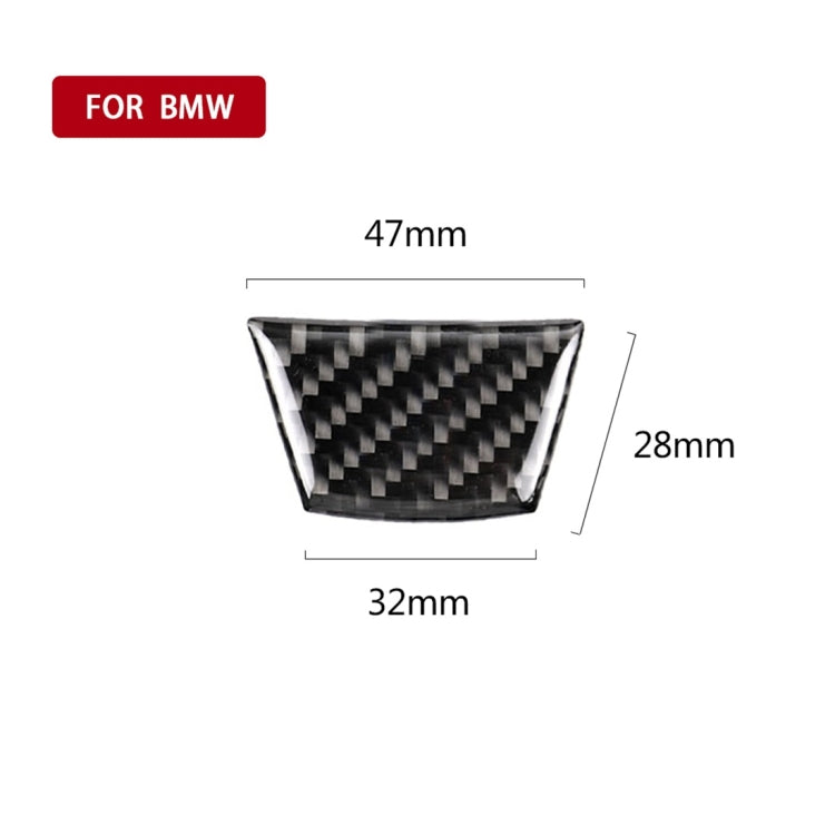 Little B Version Carbon Fiber Car Steering Wheel Decorative Sticker for BMW E90 2005-2012