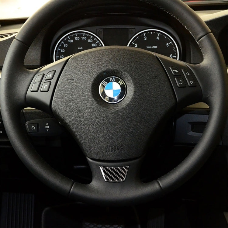 Little B Version Carbon Fiber Car Steering Wheel Decorative Sticker for BMW E90 2005-2012