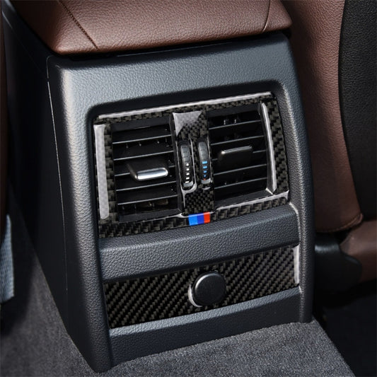 6 PCS Three Color Carbon Fiber Car Rear Outlet Decorative Sticker for BMW F30 2013-2015 / F34 2013-2016, Rear Outlet