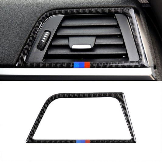 Three Color Carbon Fiber Car Copilot Air Outlet Decorative Sticker for BMW (F30) 2013-2015 / (F34) 2013-2016, Left Drive