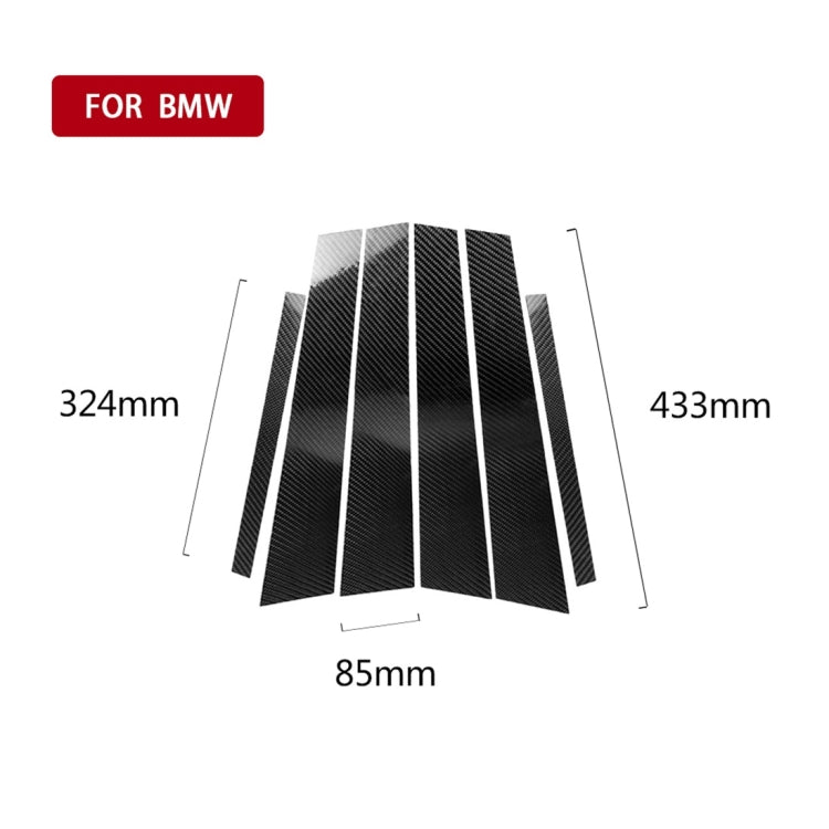 Carbon Fiber Car B Column Decorative Sticker for BMW E90 2005-2012