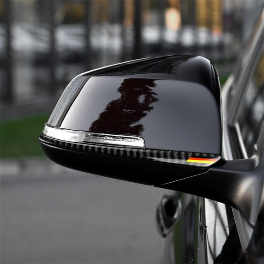 Three Color A Carbon Fiber Car Rearview Mirror Bumper Strip Decorative Sticker for BMW F30 2013-2018 / F34 2013-2017, Rearview Mirror Bumper Strip(Yellow Red), Rearview Mirror Bumper Strip, Rearview Mirror Bumper Strip(Three Color A)