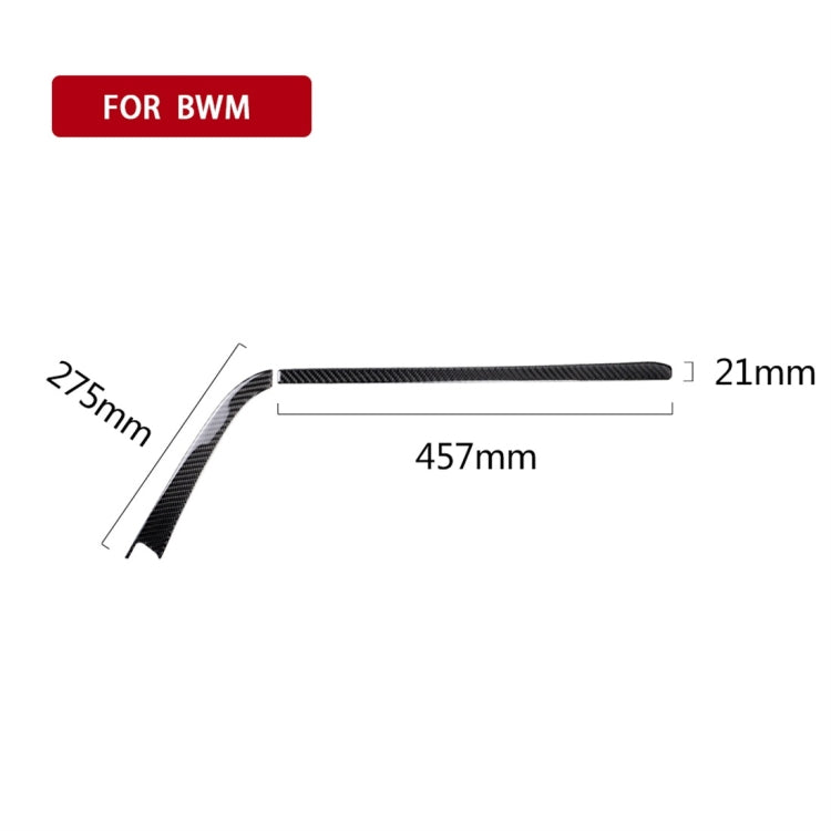 Carbon Fiber Car Copilot Central Control Decorative Sticker for BMW F30 2013-2018 / F34 2013-2018, Sutible for Left Driving