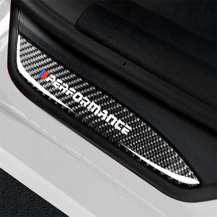 High Edition Carbon Fiber Car Door Threshold Decorative Sticker for BMW E90 2005-2012