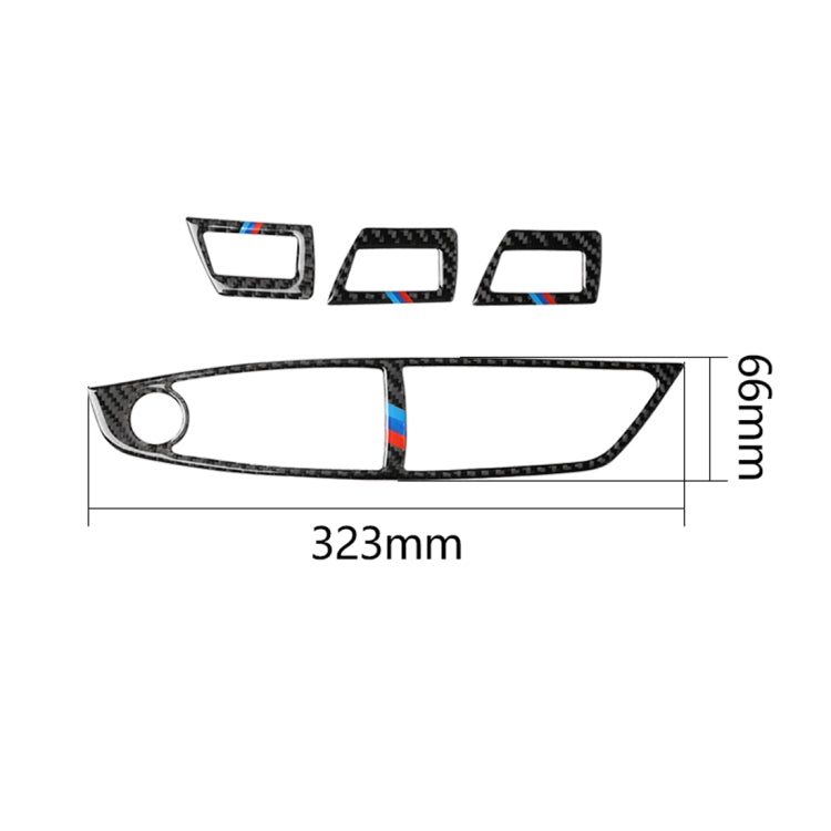 Carbon Fiber Car Right Driving Lifting Panel Decorative Sticker for BMW 5 Series F10 2011-2018