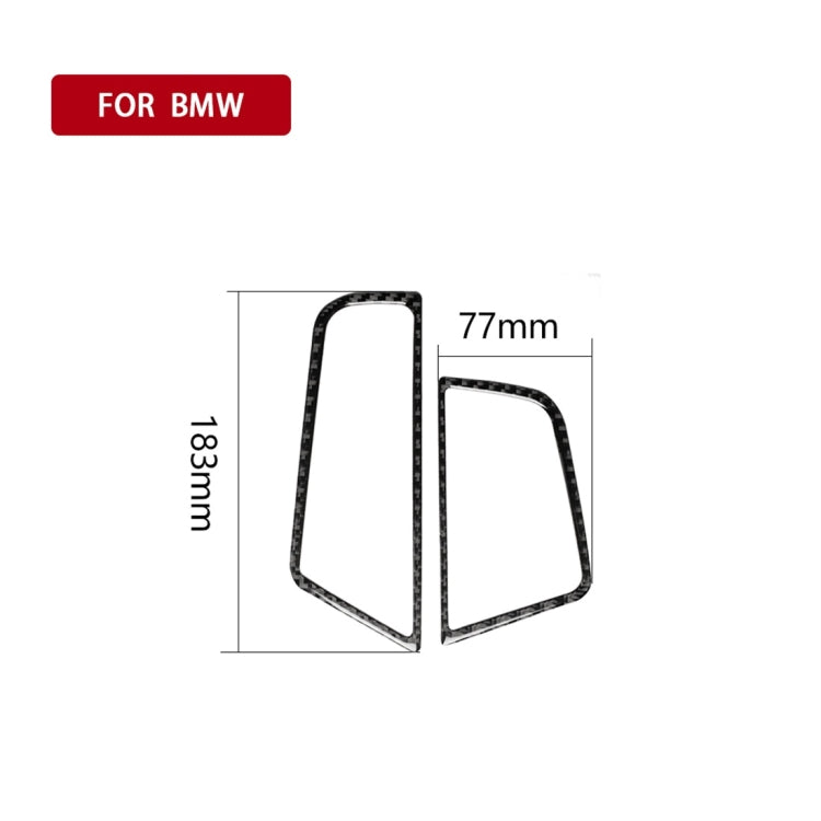 Carbon Fiber Car Side Air Outlet Frame Decorative Sticker for BMW 5 Series F10 2011-2017,Sutible for Left Driving